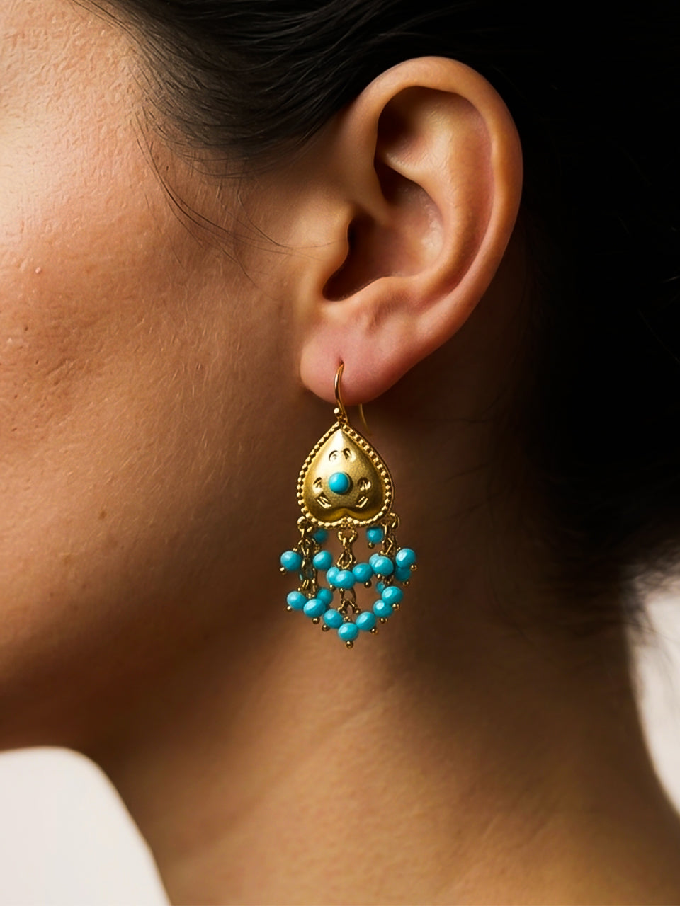 Heart Drop Earring
