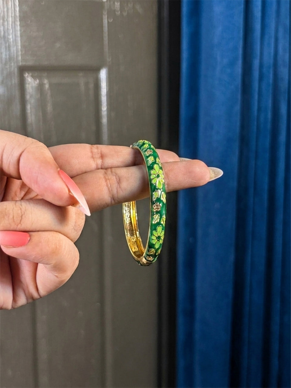 Meenakari Floral Bangle