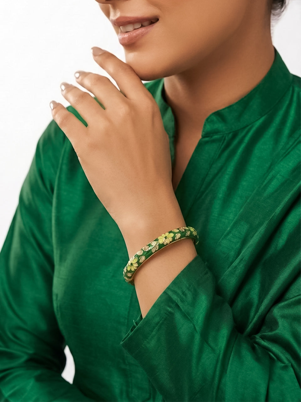 Meenakari Floral Bangle
