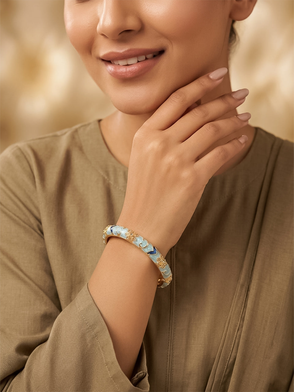 Ocean Floral Bangle