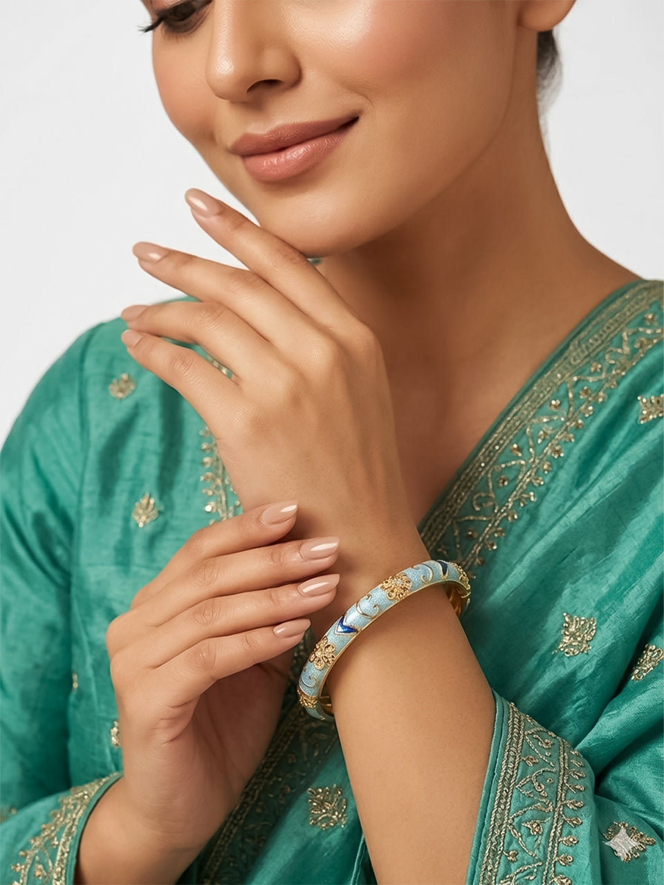 Ocean Floral Bangle